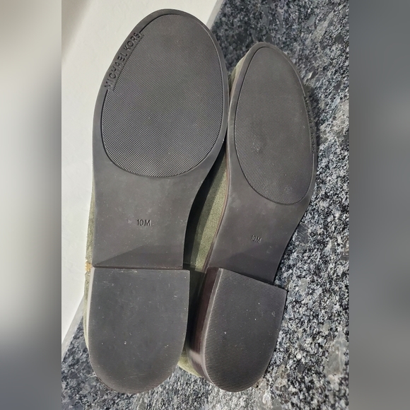 MICHAEL KORS Lainey Zip-Up Boots Padded Round Toe Logo Stretch Leather - Picture 13 of 13